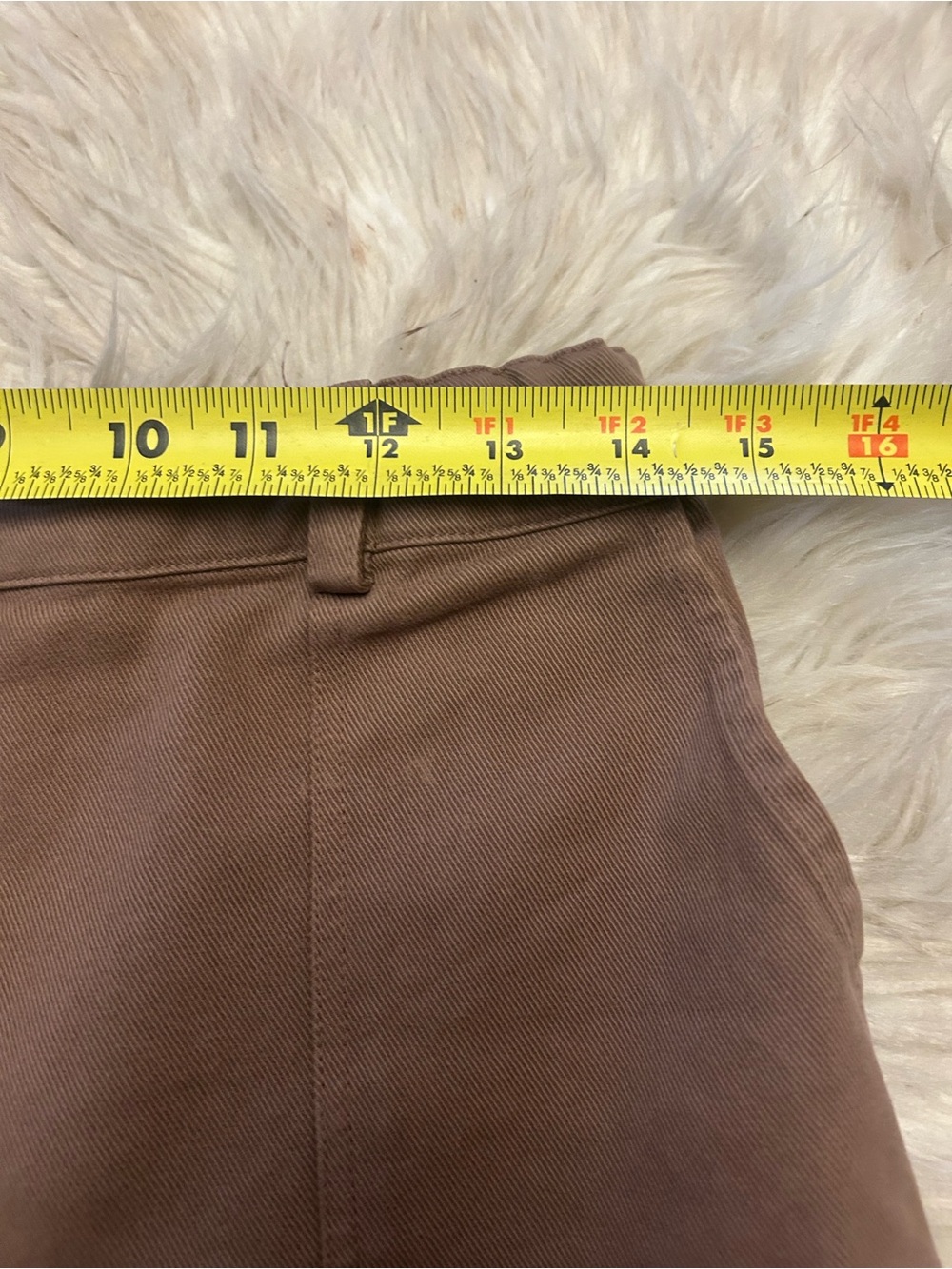 FIRST RITE High-Rise Wide-Leg Cropped Pants In Cocoa - Picture 14 of 16